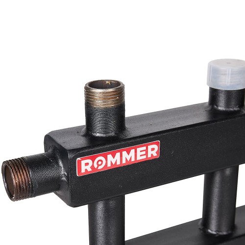 ROMMER Коллектор (дублер компакт) с гидроразделителем на 2+2+1 контура  до 60 кВт
