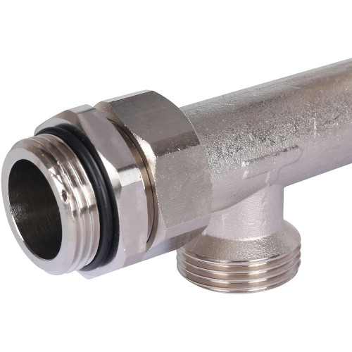 STOUT Насосно-смесительный узел с термостатическим клапаном 20-43°C, с жидкокристаллическим термометром, с насосом Grundfos UPSO 25-65 130 мм