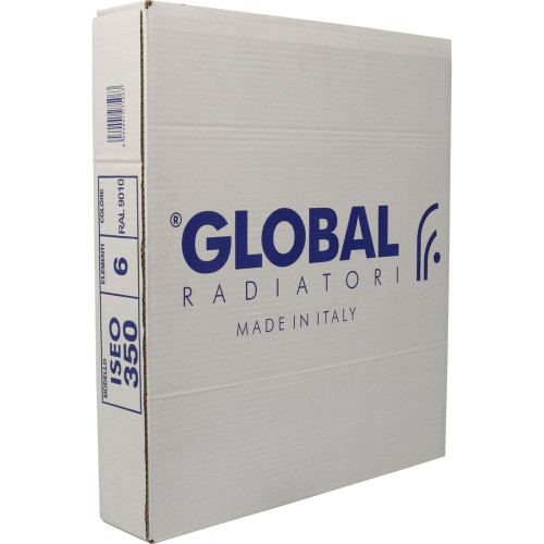 GLOBAL Радиатор алюминиевый  Iseo 350, боковое подключение, 6 секций