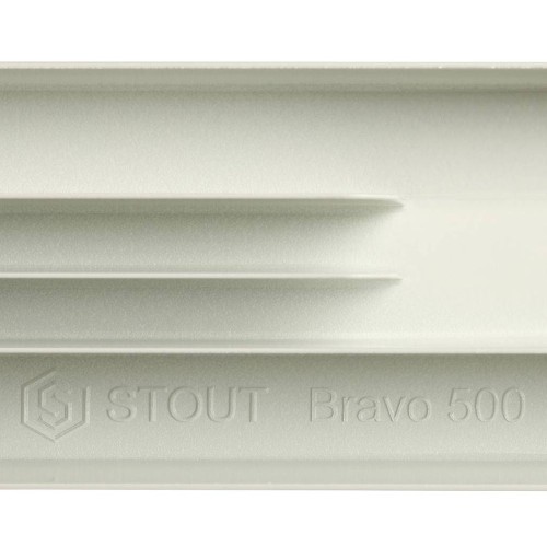 STOUT Радиатор алюминиевый Bravo 500, боковое подключение, 12 секций