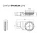 PESTAN Душевой лоток Confluo Premium Line 850 мм, хром матовый/полая под плитку