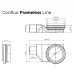 PESTAN Душевой лоток Confluo Frameless Line 750, хром матовый/полая под плитку, без рамки