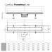 PESTAN Душевой лоток Confluo Frameless Line 850, хром матовый/полая под плитку, без рамки