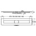 VIEGA Душевой лоток Advantix базовый элемент 4982.10, горизонтальный сток, 750 мм