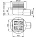 ALCAPLAST Душевой трап APV26, горизонтальный сток, 105×105/50 мм