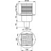 ALCAPLAST Душевой трап APV32, вертикальный сток, 105×105/50 мм