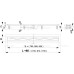 ALCAPLAST Душевой лоток Simple APZ8 с решеткой, горизонтальный сток, 550 мм