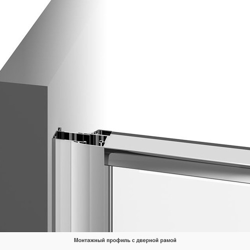 RAVAK Душевая дверь Pivot PDOP1-90 поворотная, одноэлементная, профиль белый, витраж стекло Transparent