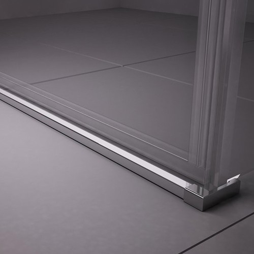 RAVAK Душевая дверь Matrix MSD2-120 раздвижная, двухэлементная, правая, профиль блестящий, витраж стекло Transparent