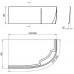RAVAK Передняя панель для ванны Rosa I 150 х 95 см, левая, белая