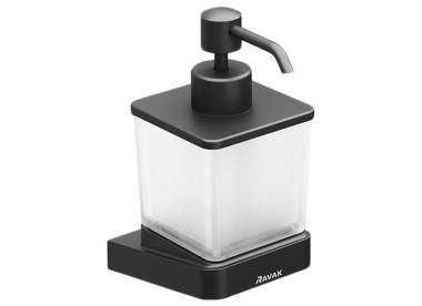 RAVAK Дозатор для жидкого мыла с держателем TD 231.20 10°, чёрный