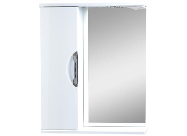 EMMY Зеркало со шкафчиком Милли 50 с подсветкой (левое)