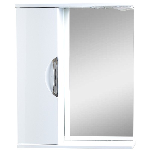 EMMY Зеркало со шкафчиком Милли 50 с подсветкой (левое)