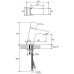 RAVAK Смеситель для умывальника 10° Free TD F 012.00 /145 мм, без донного клапана