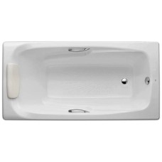 ROCA Ванна чугунная Ming 170 x 85 прямоугольная, с отверстиями для ручек и антискользящим покрытием