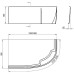 RAVAK Передняя панель для ванны Rosa I 160 х 95 см, левая, белая