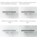 RAVAK Шторка для ванны VS3 / 100, складывающаяся трехэлементная, профиль сатин, витраж стекло Transparent