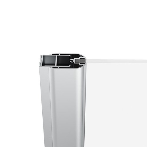 RAVAK Шторка для ванны Rosa CVSK1  / 160/170, одноэлементная поворотная, левая, профиль блестящий, витраж стекло Transparent