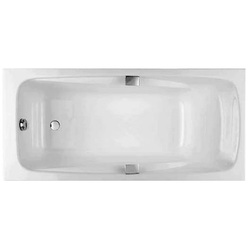 JACOB DELAFON Ванна чугунная Repos 180 x 85 прямоугольная, с отверстиями для ручек и антискользящим покрытием