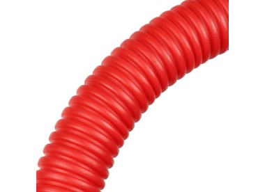 STOUT Труба гофрированная ПНД, цвет красный, Ø32/ 25 мм