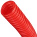 STOUT Труба гофрированная ПНД, цвет красный, Ø32/ 25 мм