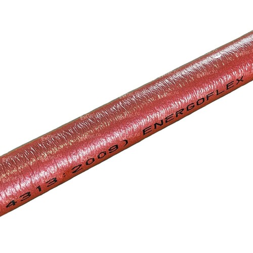 ENERGOFLEX Полиэтиленовая теплоизоляция Super Protect, красная, 28/6 мм, трубка 2 м