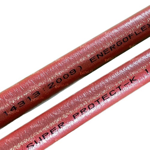 ENERGOFLEX Полиэтиленовая теплоизоляция Super Protect, красная, 35/9 мм, трубка 2 м
