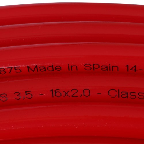 STOUT Труба из сшитого полиэтилена с кислородным слоем PE-Xa, 16 х 2,0 мм, красная