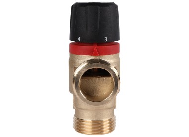 ROMMER Термостатический смесительный клапан для систем отопления и ГВС 1``  НР 20-43°С KV 2,5 (боковое смешивание)