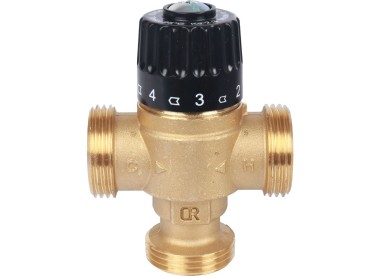 STOUT Термостатический смесительный клапан для систем отопления и ГВС 1`` НР 30-65°С KV 2,3