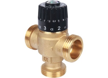 STOUT Термостатический смесительный клапан для систем отопления и ГВС 1`` НР 30-65°С KV 2,3